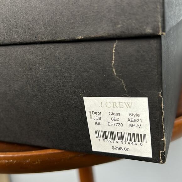 J.Crew multi buckle leather snakeskin booties new in box size 5.5 - Picture 3 of 6